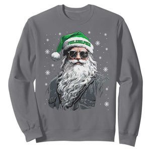 Vintage Philadelphia Football Christmas Sweatshirt Retro Santa Game Day TS10 Charcoal Print Your Wear
