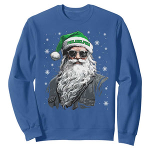 Vintage Christmas PFE Sweatshirt Retro Santa Game Day TS10 Royal Blue Print Your Wear