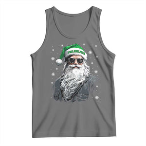 Vintage Christmas PFE Tank Top Retro Santa Game Day TS10 Black Heather Print Your Wear