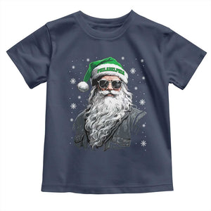Vintage Christmas PFE Toddler T Shirt Retro Santa Game Day TS10 Navy Print Your Wear