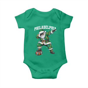 Christmas PFE Baby Onesie Funny Dabbing Santa Football Lovers Game Day TS10 Irish Green Print Your Wear