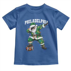 Christmas PFE Toddler T Shirt Funny Dabbing Santa Football Lovers Game Day TS10 Royal Blue Print Your Wear