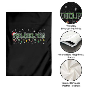 Christmas PFE Garden Flag Green Plaid Philly Fan Football Lovers Xmas Pajamas TS10 Print Your Wear