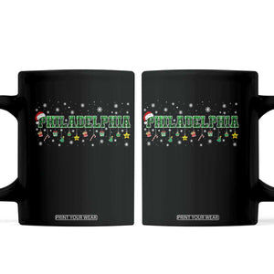 Christmas PFE Coffee Mug Green Plaid Philly Fan Football Lovers Xmas Pajamas TS10 Black Print Your Wear
