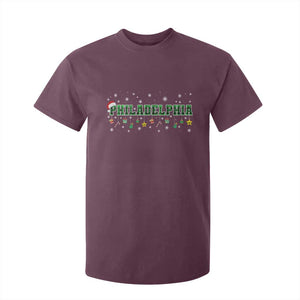 Christmas PFE T Shirt For Kid Green Plaid Philly Fan Football Lovers Xmas Pajamas TS10 Maroon Print Your Wear