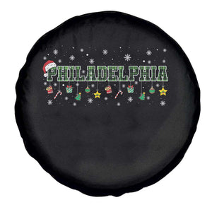 Christmas PFE Spare Tire Cover Green Plaid Philly Fan Football Lovers Xmas Pajamas TS10 Print Your Wear
