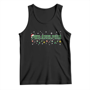 Christmas PFE Tank Top Green Plaid Philly Fan Football Lovers Xmas Pajamas TS10 Black Print Your Wear