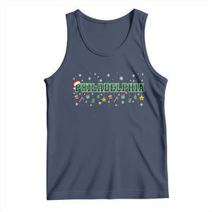 Christmas PFE Tank Top Green Plaid Philly Fan Football Lovers Xmas Pajamas TS10 Navy Print Your Wear