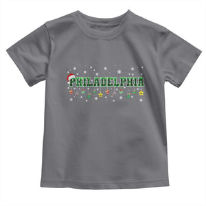 Christmas PFE Toddler T Shirt Green Plaid Philly Fan Football Lovers Xmas Pajamas TS10 Charcoal Print Your Wear