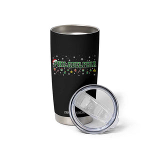 Christmas PFE Tumbler Cup Green Plaid Philly Fan Football Lovers Xmas Pajamas TS10 Print Your Wear