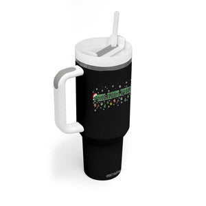 Christmas PFE Tumbler With Handle Green Plaid Philly Fan Football Lovers Xmas Pajamas TS10 Print Your Wear