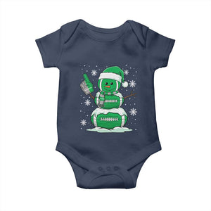 EF Christmas Snowman Baby Onesie Funny Philly Fan Vintage Football Lovers TS10 Navy Print Your Wear