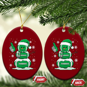EF Christmas Snowman Ceramic Ornament Funny Philly Fan Vintage Football Lovers TS10 Print Your Wear