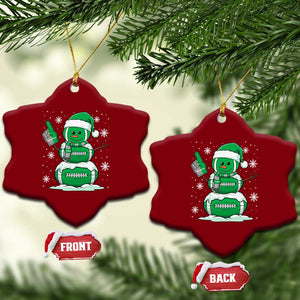 EF Christmas Snowman Ceramic Ornament Funny Philly Fan Vintage Football Lovers TS10 Print Your Wear