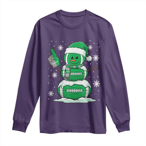 EF Christmas Snowman Long Sleeve Shirt Funny Philly Fan Vintage Football Lovers TS10 Purple Print Your Wear