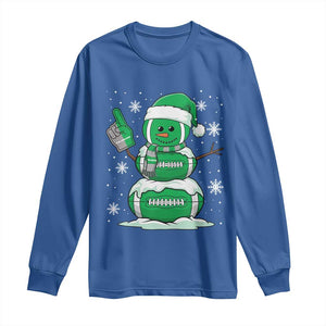 EF Christmas Snowman Long Sleeve Shirt Funny Philly Fan Vintage Football Lovers TS10 Royal Blue Print Your Wear