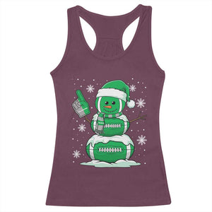 EF Christmas Snowman Racerback Tank Top Funny Philly Fan Vintage Football Lovers TS10 Maroon Print Your Wear