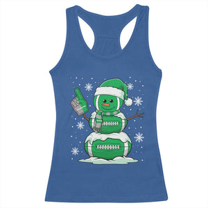 EF Christmas Snowman Racerback Tank Top Funny Philly Fan Vintage Football Lovers TS10 Royal Blue Print Your Wear