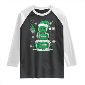 EF Christmas Snowman Raglan Shirt Funny Philly Fan Vintage Football Lovers TS10 Black White Print Your Wear