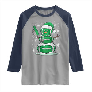 EF Christmas Snowman Raglan Shirt Funny Philly Fan Vintage Football Lovers TS10 Sport Gray Navy Print Your Wear