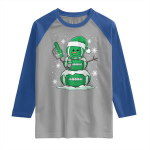 EF Christmas Snowman Raglan Shirt Funny Philly Fan Vintage Football Lovers TS10 Sport Gray Royal Print Your Wear