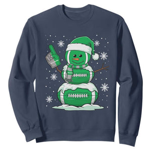 Philadelphia Christmas Snowman Sweatshirt Funny Philly Fan Vintage Football Lovers TS10 Navy Print Your Wear