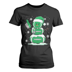 EF Christmas Snowman T Shirt For Women Funny Philly Fan Vintage Football Lovers TS10 Black Print Your Wear