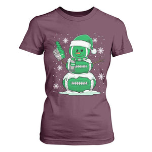 EF Christmas Snowman T Shirt For Women Funny Philly Fan Vintage Football Lovers TS10 Maroon Print Your Wear