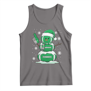 EF Christmas Snowman Tank Top Funny Philly Fan Vintage Football Lovers TS10 Deep Heather Print Your Wear