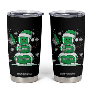 Philadelphia Christmas Snowman Tumbler Cup Funny Philly Fan Vintage Football Lovers TS10 Black Print Your Wear