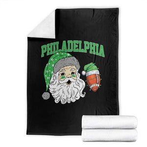 Christmas Santa Philly Lover Throw Blanket Funny EF Vintage Football Lovers TS10 Black Print Your Wear