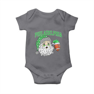 Christmas Santa Philly Lover Baby Onesie Funny EF Vintage Football Lovers TS10 Charcoal Print Your Wear