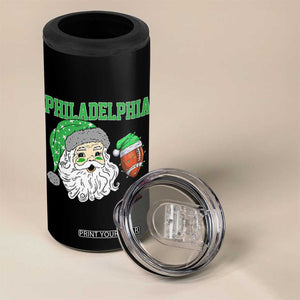 Christmas Santa Philly Lover 4 in 1 Can Cooler Tumbler Funny EF Vintage Football Lovers TS10 Print Your Wear
