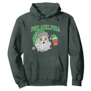 Christmas Santa Philly Lover Hoodie Funny EF Vintage Football Lovers TS10 Dark Forest Green Print Your Wear