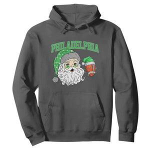 Christmas Santa Philly Lover Hoodie Funny EF Vintage Football Lovers TS10 Dark Heather Print Your Wear