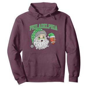 Christmas Santa Philly Lover Hoodie Funny EF Vintage Football Lovers TS10 Maroon Print Your Wear