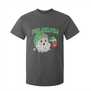 Christmas Santa Philly Lover T Shirt For Kid Funny EF Vintage Football Lovers TS10 Dark Heather Print Your Wear