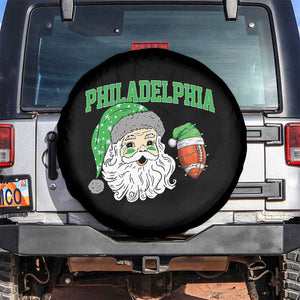 Christmas Santa Philly Lover Spare Tire Cover Funny EF Vintage Football Lovers TS10 No hole Black Print Your Wear