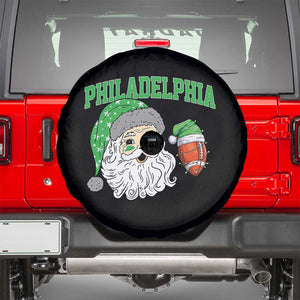 Christmas Santa Philly Lover Spare Tire Cover Funny EF Vintage Football Lovers TS10 Black Print Your Wear