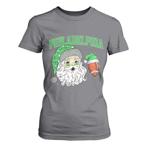 Christmas Santa Philly Lover T Shirt For Women Funny EF Vintage Football Lovers TS10 Charcoal Print Your Wear