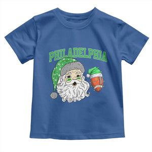Christmas Santa Philly Lover Toddler T Shirt Funny EF Vintage Football Lovers TS10 Royal Blue Print Your Wear