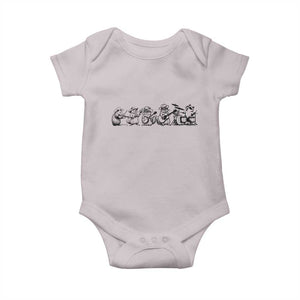 Animal Band Baby Onesie Funny Forest Animals Playing Instruments Vintage Music Lovers TS10 Ice Gray Print Your Wear