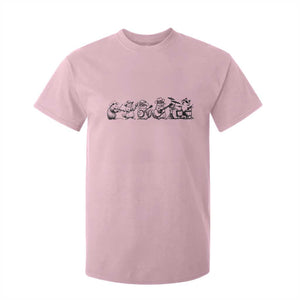 Animal Band T Shirt For Kid Funny Forest Animals Playing Instruments Vintage Music Lovers TS10 Light Pink Print Your Wear