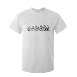 Animal Band T Shirt For Kid Funny Forest Animals Playing Instruments Vintage Music Lovers TS10 White Print Your Wear