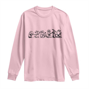 Animal Band Long Sleeve Shirt Funny Forest Animals Playing Instruments Vintage Music Lovers TS10 Light Pink Print Your Wear