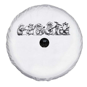 Animal Band Spare Tire Cover Funny Forest Animals Playing Instruments Vintage Music Lovers TS10 Print Your Wear