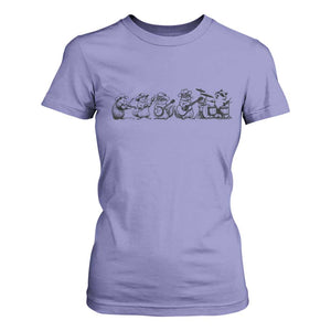 Animal Band T Shirt For Women Funny Forest Animals Playing Instruments Vintage Music Lovers TS10 Violet Print Your Wear