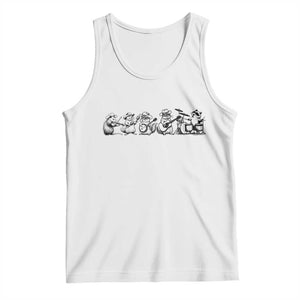 Animal Band Tank Top Funny Forest Animals Playing Instruments Vintage Music Lovers TS10 White Print Your Wear