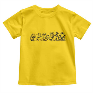 Animal Band Toddler T Shirt Funny Forest Animals Playing Instruments Vintage Music Lovers TS10 Daisy Print Your Wear