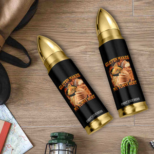 Funny Gluten Free Bullet Tumbler Gluten Makes My Tummy Hurt Vintage Bootleg Graphic TS10 Print Your Wear